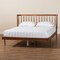Baxton Studio Calderon Retro-Modern Walnut Brown Finished Wood Queen Size Platform Bed 245-13440-ZORO - alternate 6